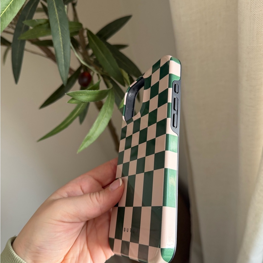 Burga Ivy League Green Checkerboard MagSafe Phone Case Dual Layer - Picture 5 of 5